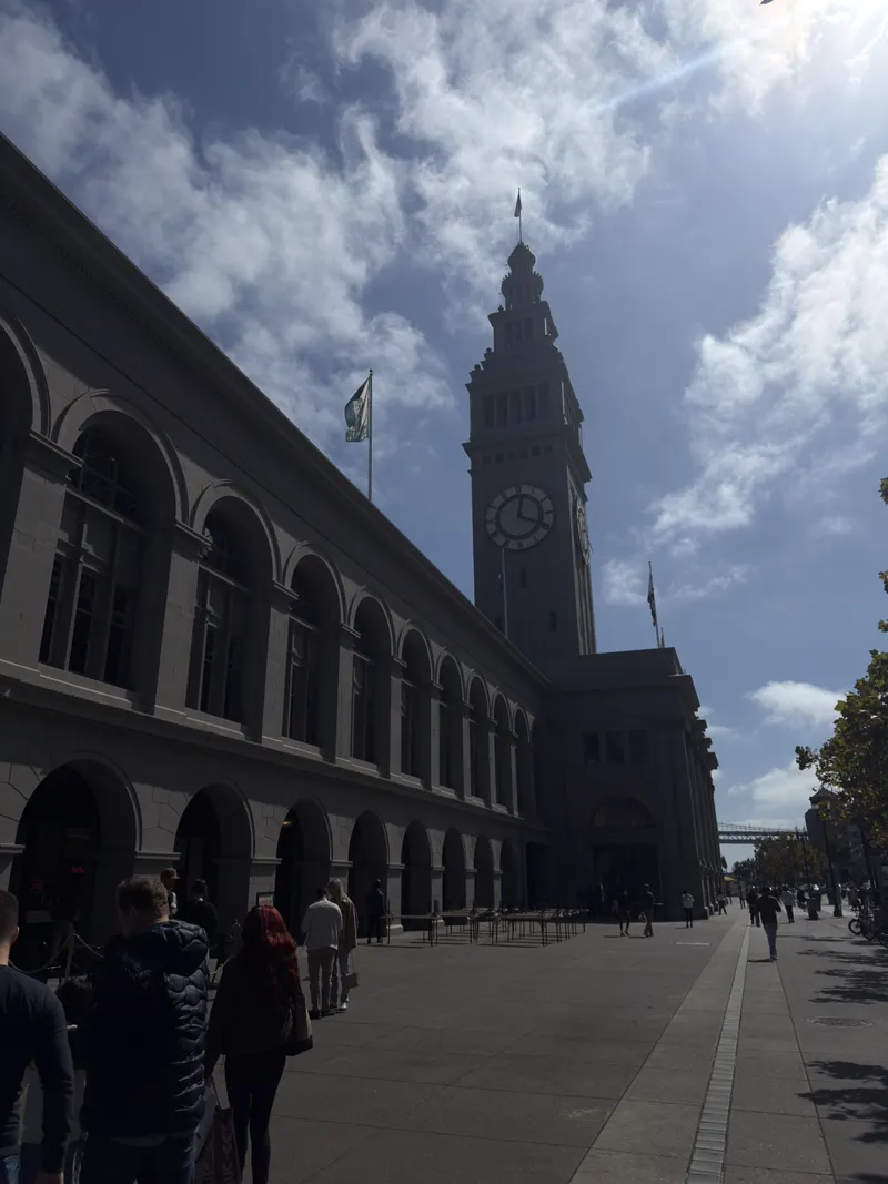 The Ferry Building clock tower in San Francisco